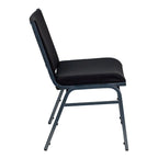 Chaise empilable polyvalente – Tissu/Vinyle, lot de 4, empilable jusqu'à 12 chaises