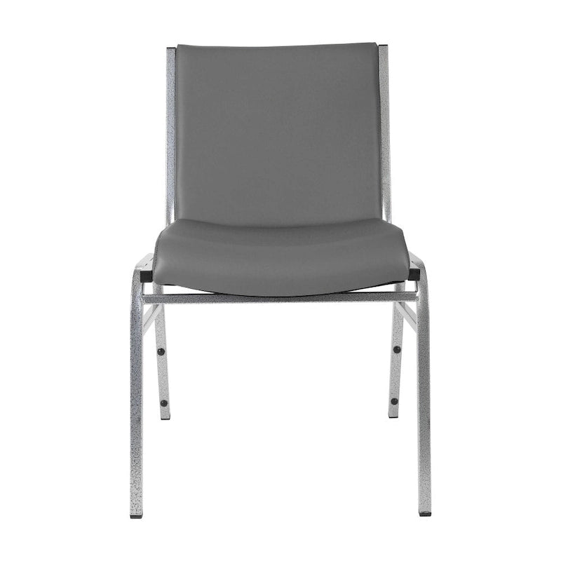 Chaise empilable polyvalente – Tissu/Vinyle, lot de 4, empilable jusqu'à 12 chaises