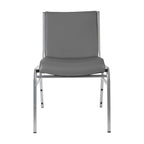 Chaise empilable polyvalente – Tissu/Vinyle, lot de 4, empilable jusqu'à 12 chaises