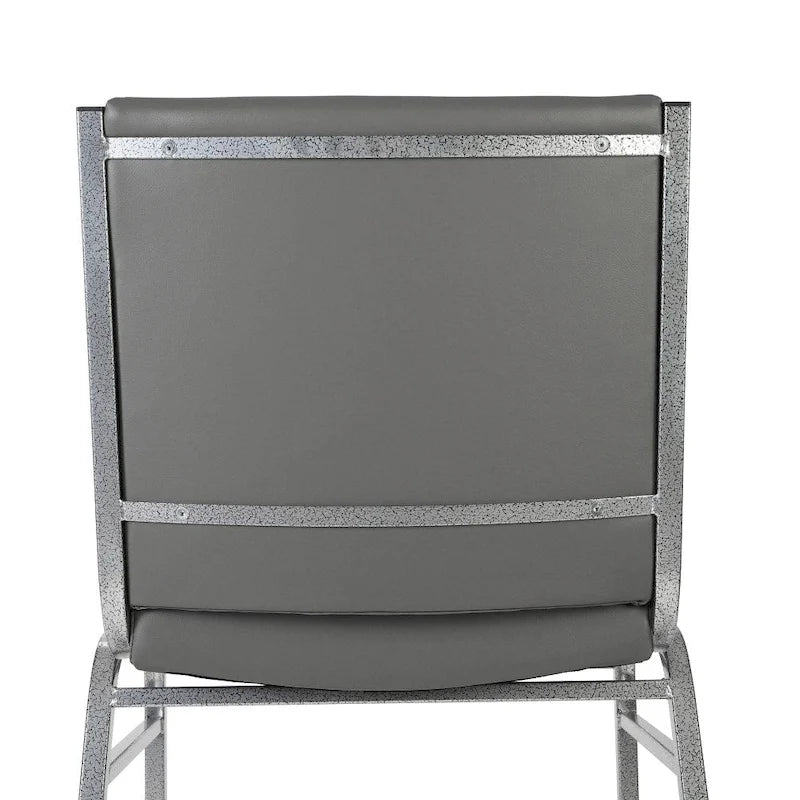 Chaise empilable polyvalente – Tissu/Vinyle, lot de 4, empilable jusqu'à 12 chaises