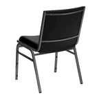 Chaise empilable polyvalente – Tissu/Vinyle, lot de 4, empilable jusqu'à 12 chaises
