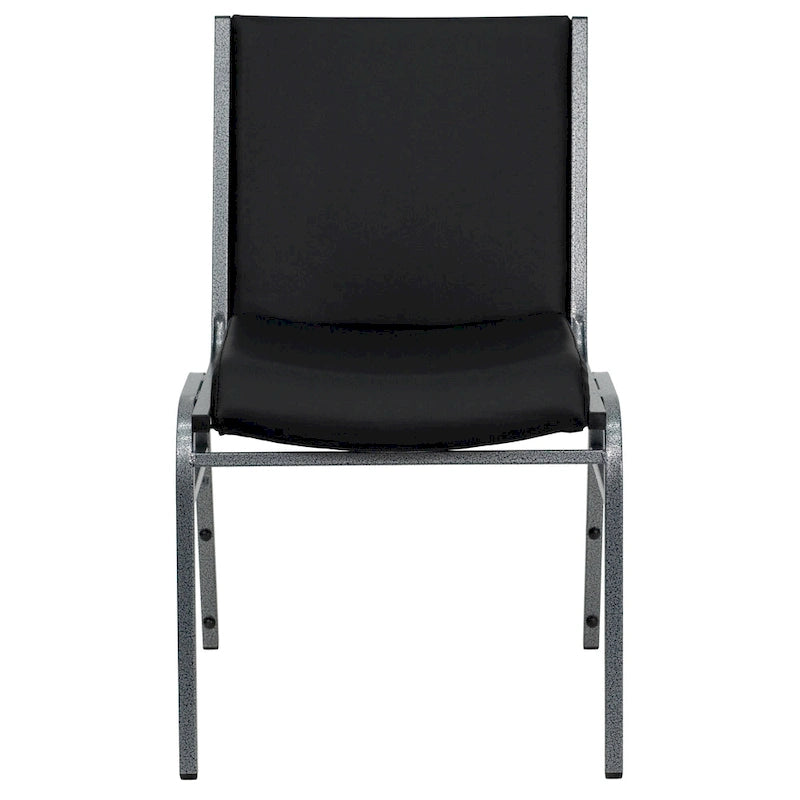 Chaise empilable polyvalente – Tissu/Vinyle, lot de 4, empilable jusqu'à 12 chaises