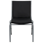 Chaise empilable polyvalente – Tissu/Vinyle, lot de 4, empilable jusqu'à 12 chaises