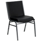 Chaise empilable polyvalente – Tissu/Vinyle, lot de 4, empilable jusqu'à 12 chaises