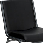 Chaise empilable polyvalente – Tissu/Vinyle, lot de 4, empilable jusqu'à 12 chaises