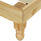 Cadre de lit plateforme en bois naturel – Lit double / Queen / King