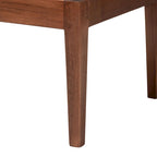 Ensemble de banquette d'angle repas 2 places en rotin marron et blanc naturel / bois d'acacia (Lot de 2)