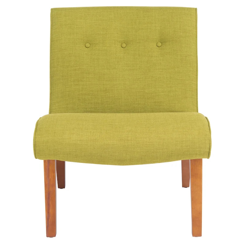Fauteuil d'appoint rembourré de style Mid-Century – Vert forêt / Noir et blanc / Pois de senteur – 1 personne