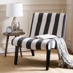Fauteuil d'appoint rembourré de style Mid-Century – Vert forêt / Noir et blanc / Pois de senteur – 1 personne