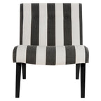 Fauteuil d'appoint rembourré de style Mid-Century – Vert forêt / Noir et blanc / Pois de senteur – 1 personne