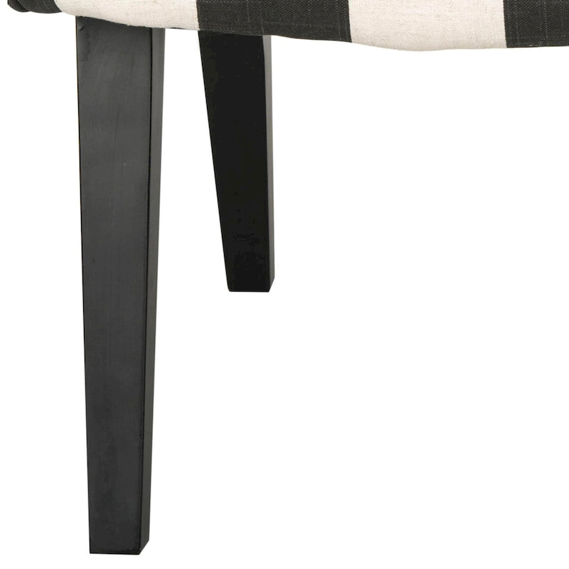 Fauteuil d'appoint rembourré de style Mid-Century – Vert forêt / Noir et blanc / Pois de senteur – 1 personne