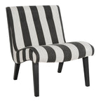 Fauteuil d'appoint rembourré de style Mid-Century – Vert forêt / Noir et blanc / Pois de senteur – 1 personne