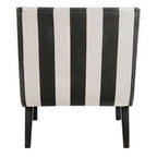 Fauteuil d'appoint rembourré de style Mid-Century – Vert forêt / Noir et blanc / Pois de senteur – 1 personne
