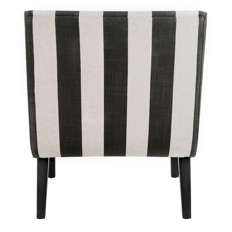Fauteuil d'appoint rembourré de style Mid-Century – Vert forêt / Noir et blanc / Pois de senteur – 1 personne