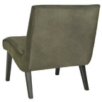 Fauteuil d'appoint rembourré de style Mid-Century – Vert forêt / Noir et blanc / Pois de senteur – 1 personne