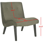 Fauteuil d'appoint rembourré de style Mid-Century – Vert forêt / Noir et blanc / Pois de senteur – 1 personne