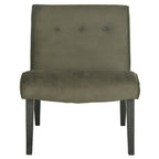 Fauteuil d'appoint rembourré de style Mid-Century – Vert forêt / Noir et blanc / Pois de senteur – 1 personne