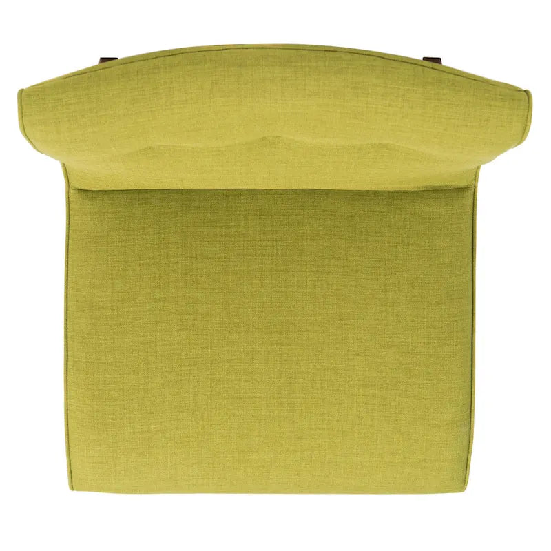 Fauteuil d'appoint rembourré de style Mid-Century – Vert forêt / Noir et blanc / Pois de senteur – 1 personne