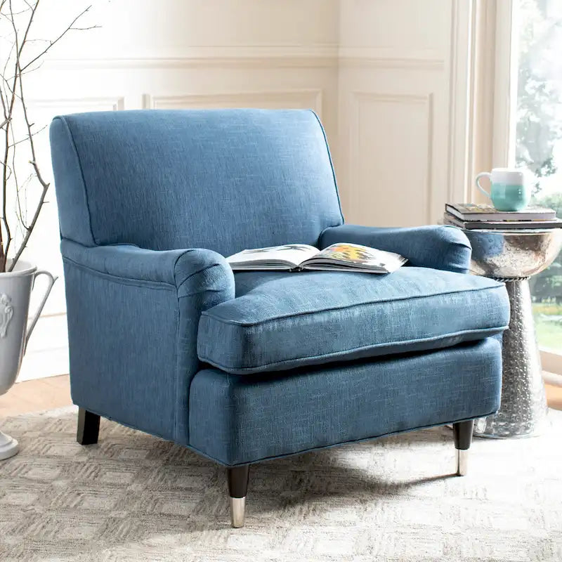 Fauteuil Club – Émeraude / Marron antique / Or antique / Noir et blanc / Rose poudré / Bleu marine / Marron | Une place