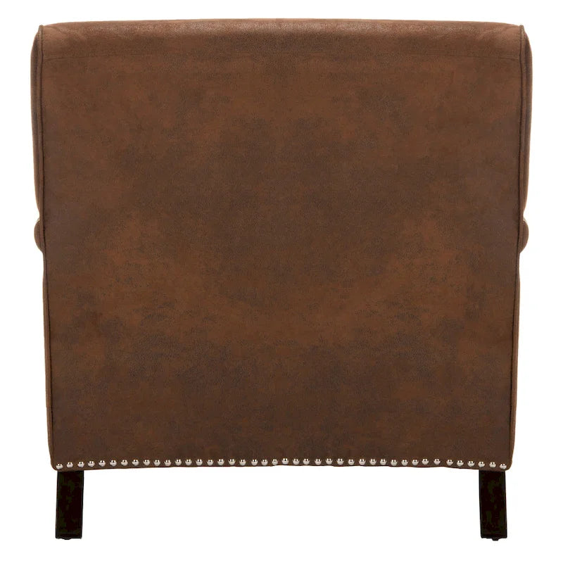 Fauteuil Club – Émeraude / Marron antique / Or antique / Noir et blanc / Rose poudré / Bleu marine / Marron | Une place