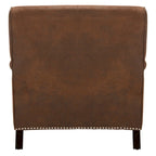 Fauteuil Club – Émeraude / Marron antique / Or antique / Noir et blanc / Rose poudré / Bleu marine / Marron | Une place