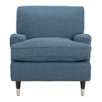 Fauteuil Club – Émeraude / Marron antique / Or antique / Noir et blanc / Rose poudré / Bleu marine / Marron | Une place