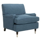 Fauteuil Club – Émeraude / Marron antique / Or antique / Noir et blanc / Rose poudré / Bleu marine / Marron | Une place