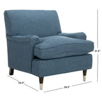 Fauteuil Club – Émeraude / Marron antique / Or antique / Noir et blanc / Rose poudré / Bleu marine / Marron | Une place