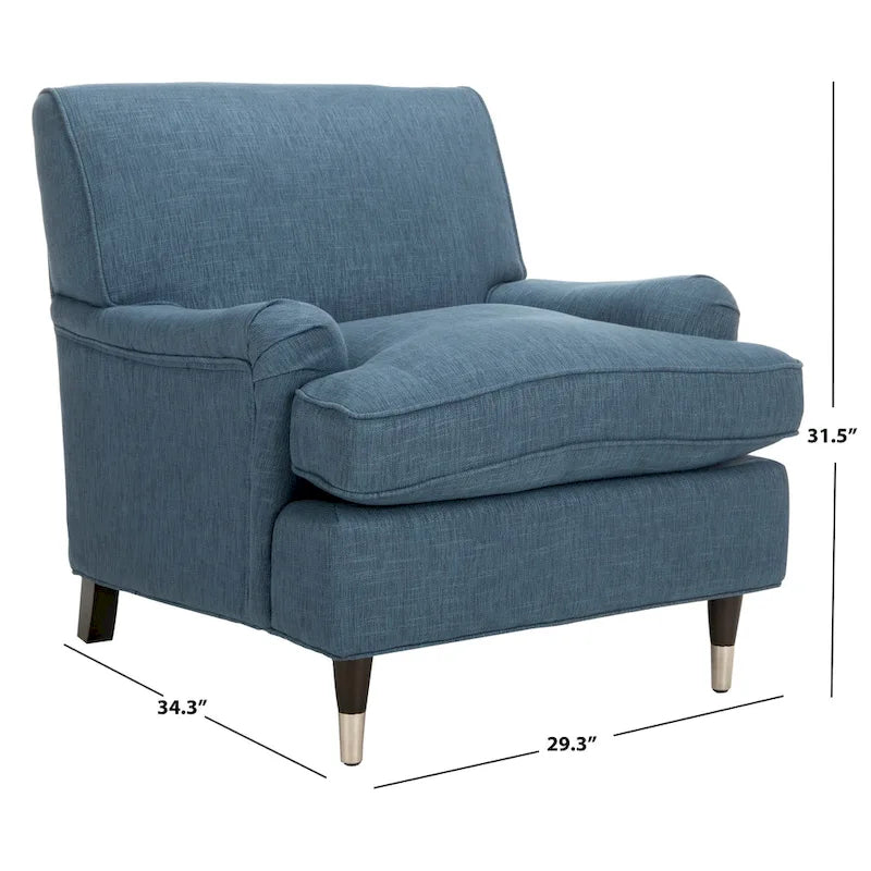 Fauteuil Club – Émeraude / Marron antique / Or antique / Noir et blanc / Rose poudré / Bleu marine / Marron | Une place