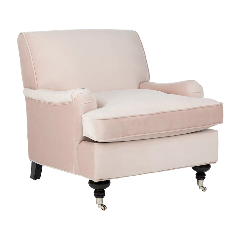 Fauteuil Club – Émeraude / Marron antique / Or antique / Noir et blanc / Rose poudré / Bleu marine / Marron | Une place