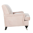 Fauteuil Club – Émeraude / Marron antique / Or antique / Noir et blanc / Rose poudré / Bleu marine / Marron | Une place