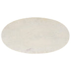 Table basse ronde avec plateau en marbre blanc et cadre en métal doré