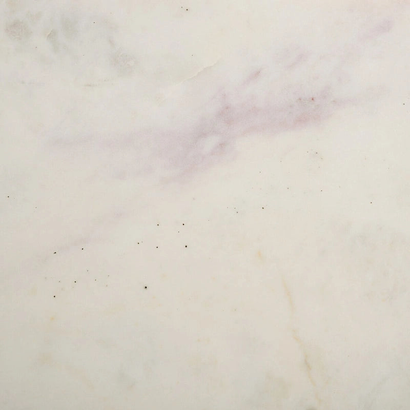 Table basse ronde avec plateau en marbre blanc et cadre en métal doré