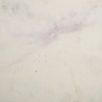Table basse ronde avec plateau en marbre blanc et cadre en métal doré
