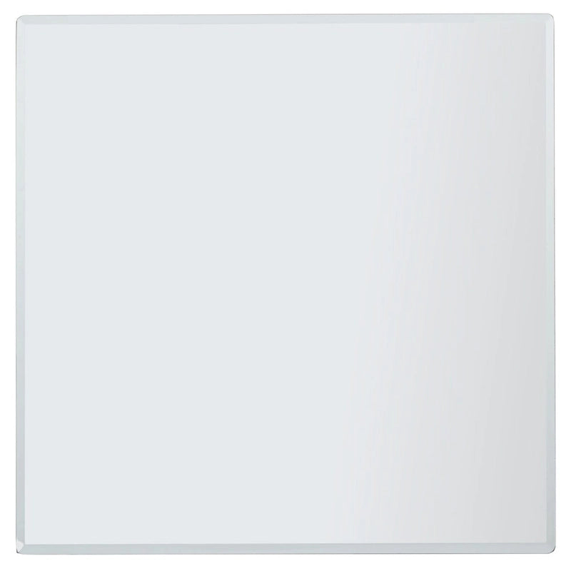 Table d'appoint miroir argenté, carrée, 1 personne