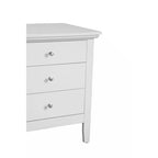 Table de chevet Glory Furniture Hammond à 3 tiroirs, blanche