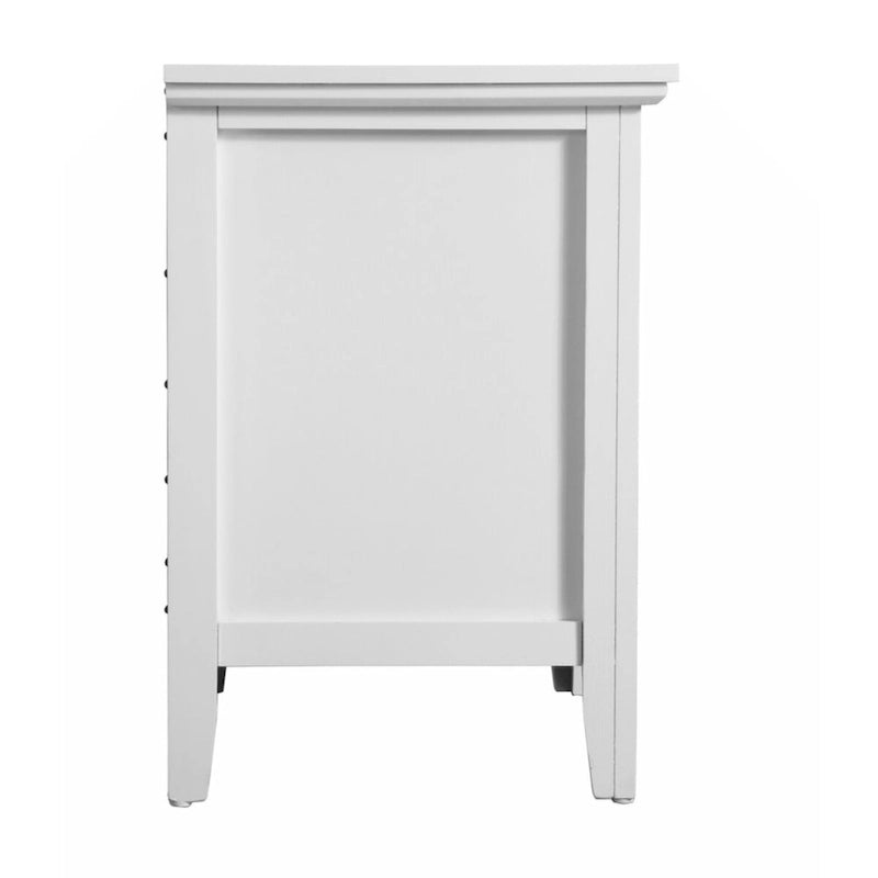 Table de chevet Glory Furniture Hammond à 3 tiroirs, blanche