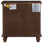 Table de chevet 3 tiroirs — Bleu / Marron / Noir / Blanc, Pin massif et MDF, Assemblage par 1 personne