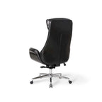 Fauteuil de bureau pivotant dossier haut en cuir PU noir/gris/café/chameau&noir, 1 personne