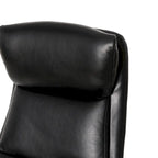 Fauteuil de bureau pivotant dossier haut en cuir PU noir/gris/café/chameau&noir, 1 personne