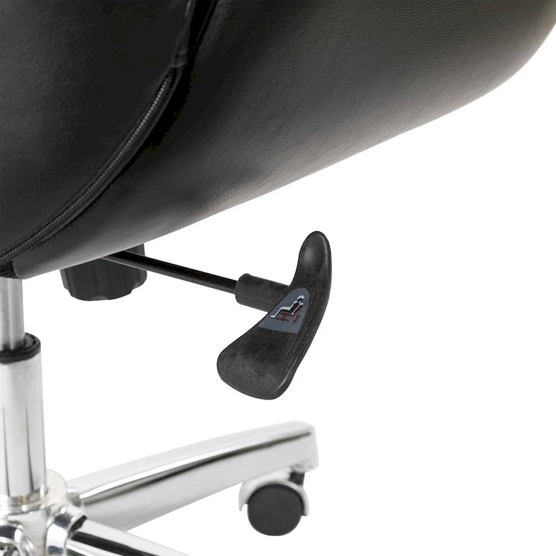 Fauteuil de bureau pivotant dossier haut en cuir PU noir/gris/café/chameau&noir, 1 personne