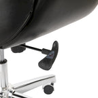 Fauteuil de bureau pivotant dossier haut en cuir PU noir/gris/café/chameau&noir, 1 personne