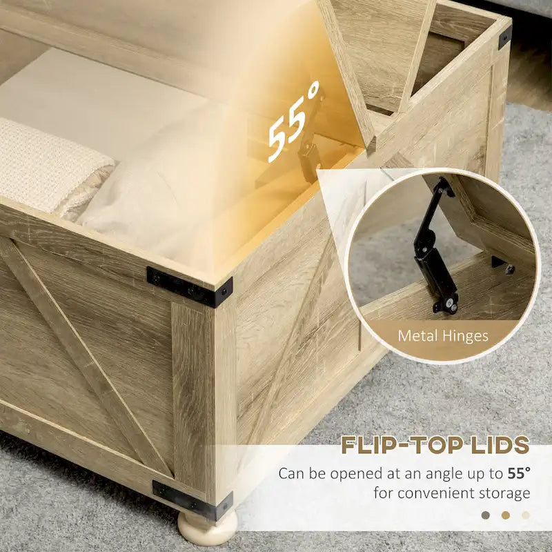 Table basse carrée à plateau relevable avec rangement dissimulé, coloris blanc antique/naturel/blanc